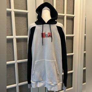 Air Jordan Black and White Y2K Sweatshirt Classic Athletic Design, Size L